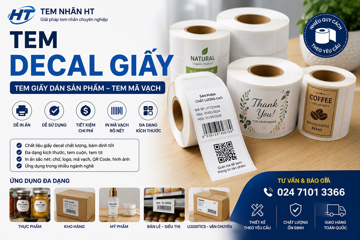 Tem decal giấy